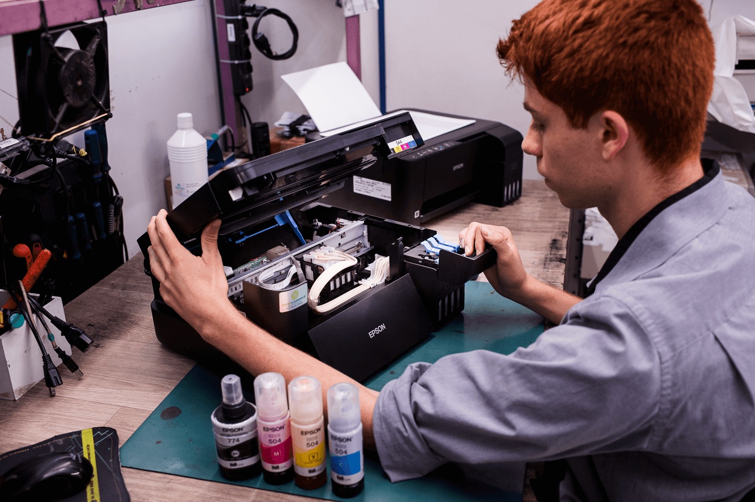 Manutenção de Impressoras Jato de tinta